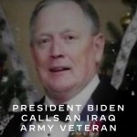 President Biden call an Iraq Army Veteran