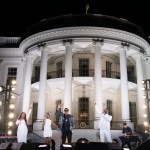 Charlie Wilson performs at a Juneteenth concert, Monday, June 10, 2024, on the South Lawn of the White House.