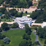 从上面看，行政官邸和白宫综合体。