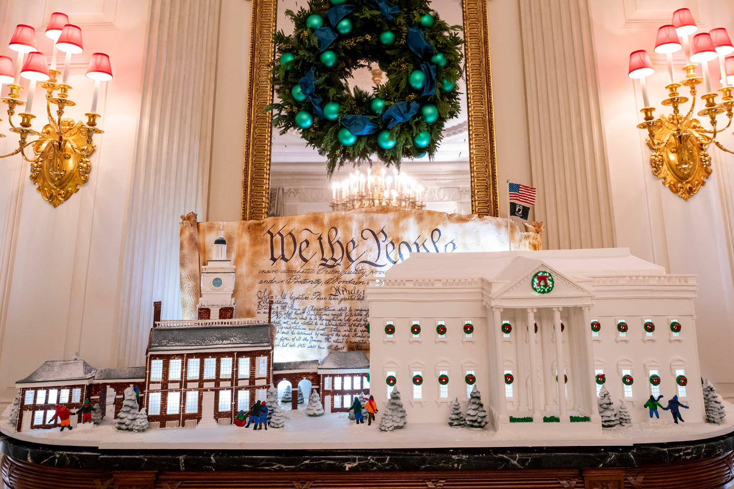 Inside look white house christmas decorations 2024 with photos